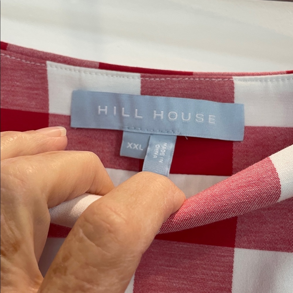 Hill House Red and White Plaid Mini Skirt - Picture 3 of 3